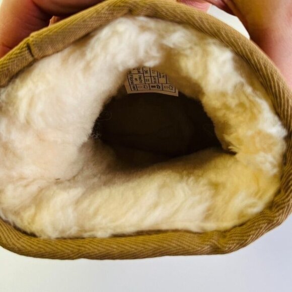 Ugg Australia Classic Mini Side Logo II Suede US Size 5 Tan Orange Logo - Picture 10 of 12